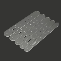 5Pc Leather Craft Acrylic Belt Billet Buckle Head End Templates Tool Set