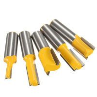 5Pcs 1/2 Inch Shank Undersized Dado Router Bits Set Woodworking Cutters For Plywood