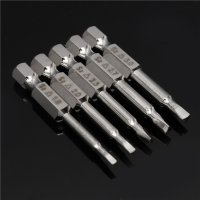 5Pcs 1/4 Hex Shank 50mm Magnetic Triangle Head Screwdriver Bits