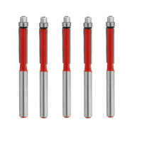 5Pcs 1/4 Inch Shank Wood Edge Flush Trim Router Bit