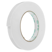 5Pcs 1.4Cmx3m White Pe Foam Double Sided Tape Strong Adhesive Sponge Mounting Tape