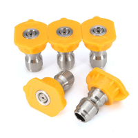 5Pcs 15 Degree Yellow Spray Tips Set High Pressure Washer Nozzle Spray Tips