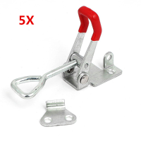 5Pcs 180kg/397lbs Quick Latch Type Toggle Clamp Catch Adjustable Lever Handle