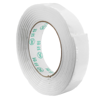 5Pcs 2.4Cmx3m White Pe Foam Double Sided Tape Strong Adhesive Sponge Mounting Tape
