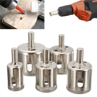 5Pcs 20 42mm Diamond Hole Saw Drill Bit Set For Tile Glass Marble Granite Cutting