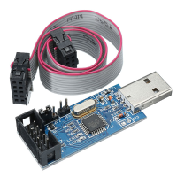 5Pcs 3.3V / 5v Usbasp Usbisp Avr Programmer Downloader Usb Isp Asp Atmega8 Atmega128 Support Win7 64k Over Current Protection Function With Download Cable