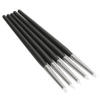 5Pcs 6 Inch Silicone Rubber Pen Clay Sculpture Pottery Carving Modeling Clay Crafts Polymer Tool