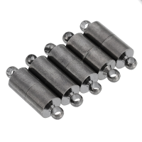 5Pcs 6x19mm Cylindrical Metal Magnetic Buckle Jewelry Connectors Components