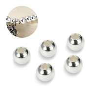 5Pcs 925 Sterling Silver Diy Loose Beads Jewelry Handmade Design Accessories