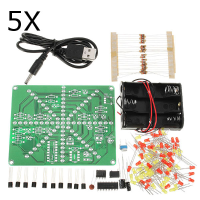 5Pcs Diy Led Lamp Kit Led Flash Set Electronic Production Kit