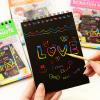 5Pcs Fun Diy Doodling Scratch Painting Book Kids Children Educational Toy
