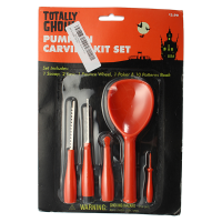 5Pcs Halloween Pumpkin Carving Kit Children Safety Carved Pumpkin Lights Making Tools Set