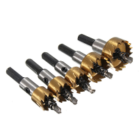 5Pcs High Speed Steel Drill Bits 16 30mm Hole Saw Cutter Set