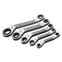 5Pcs Metric Offset Ring Wrench Spanner Tools Ratchet Metric Hand DIY Tool Set