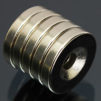 5Pcs N50 15x3mm Countersunk Ring Magnets 4mm Hole Rare Earth Neodymium Magnets