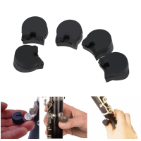 5Pcs Practical Rubber Clarinet Finger Cushions Black