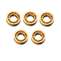 5Pcs R188 6.35X12.7X4.762Mm Gold Bearing