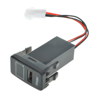 5V 2.1A Usb Port Dashboard Voltmeter Phone Charger For Toyota Vigo
