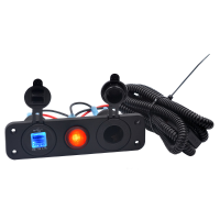 5V 3.1A Led Dual Usb Charger 12 24v Socket Power Supply Waterproof Switch Panel Marine Car Boat