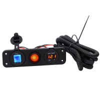 5V 4.2A 22w Led Voltmeter Dual Usb Charger Waterproof Switch Panel Marine Car Boat Motorcycle