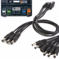 5Way 9v Guitar Effects Pedal Daisy Chain Power Supply Adapter Splitter Cable