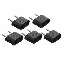 5X Usa America To Eu Europe Power Plug Travel Charger Adapter Converter