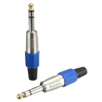 6.35Mm Gold Plated Tip Audio Sound Stereo Jack Plug Connector