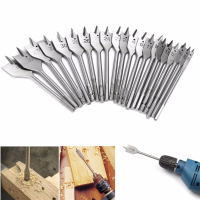 6 40Mm Flat Spade Wood Drill Bit Hex Shank Woodworking Spade Drill Bit Hole Cutter