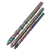 6/8/10Mm Extra Long Triangle Drill Colorful Twist Drill Bit Ceramic Glass Drill Bit