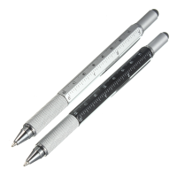 6 In 1 Metal Multitool Pen Handy Screw Driverr Ruler Spirit Level