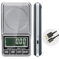600G 0.01G Electronic LCD Jewelry Scale Digital Pocket Weight Mini Precision Balance USB Interface