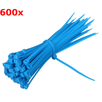 600Pcs Self Locking Nylon Wire Cable Zip Ties Colorful 100mm