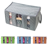 60X35x35cm Non Woven Clothes Quilt Storage Bag Dustproof Moisture Proof Organizer Bag With Zipper