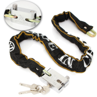 65Cm Chain Coil Pad Lock Security Iron for Heavy Duty For Motorbike Scooter Bike Guard