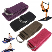 6Ft Yoga Stretch Strap D Ring Belt Fitness Training Strap Belt