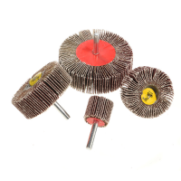 6Mm Shank 40 Grit Sanding Wheel 25 80mm Flap Wheel Disc Sanding Abrasive Wheel