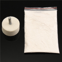 6Mm Shank Polishing Felt Wheel With 50g Polishing Cerium Oxide Powder Glass Polishing Kit