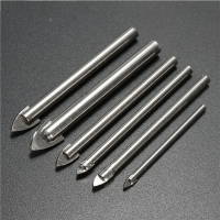 6Pcs 3 10mm Carbide Drill Bit Set For Wall Tile Ceramic Glass