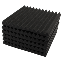 6Pcs 30x30x3cm Soundproofing Sound Absorbing Noise Foam Tiles