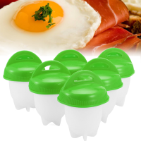 6PCS Green Egglettes Maker Egg Boiler Hard Boiled Eggs without the Shell Eggies Egglets Egg Tools