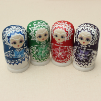 6Pcs Matryoshka Russian Doll Nesting Toys Kids Colorful Model