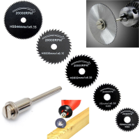6Pcs Metal Hss Circular Saw Blade Set Cutting Discs For Rotary Tool