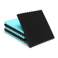 6Pcs Studio Foam Acoustic Wedge Soundproofing Tiles 30×30×2.5Cm