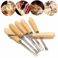 6Pcs Woodworking Wood Carving Hand Chisel Professional Hobby Diy Gouges Tool Set