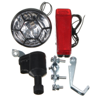 6V 3w Motorized Friction Generator Dynamo Head Taillight W/ Accessories