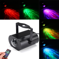6W Rgb Remote Led Water Wave Stage Lighting Disco Party Projector Ac85 265v
