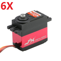 6X Jx Pdi 6221mg 20kg Large Torque Digital Standard Servo 360 Degree Cw