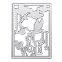 7.7X5.5Cm Square Drawing Cutting Mold Metal Cutting Dies Scrapbooking Album Diy Decoration