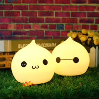 7 Color Changeable Usb Led Silicone Soft Waterdrop Night Light Lamp For Baby Children