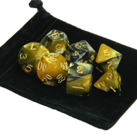 7 Piece Polyhedral Dice Set Multisided Dice With Dice Bag Rpg Role Playing Games Gadget